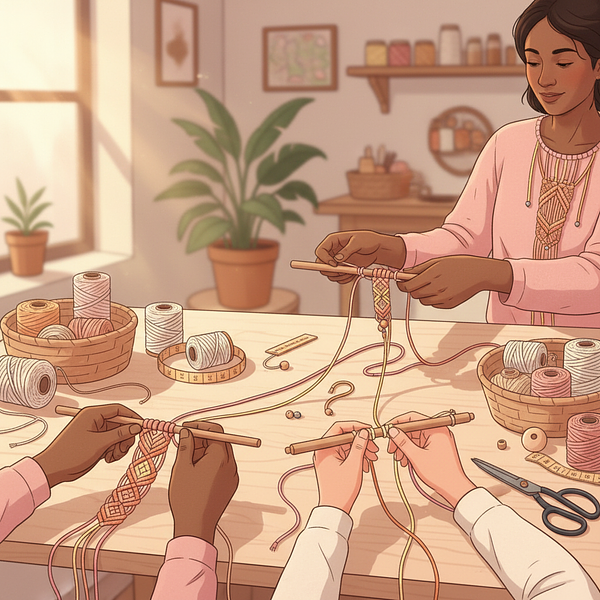 Atelier "Les Essentiels" : Création de bracelets en macramé