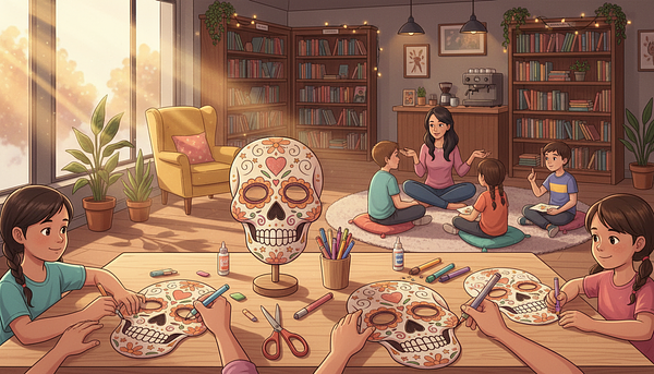 Atelier « Calavera » pour enfants : Masque de la Fête des Morts et discussion sur le deuil