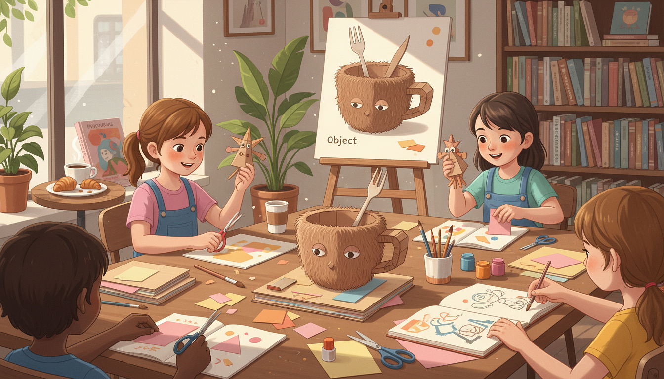 Atelier de création 3D et collage pour enfants : Découverte de Meret Oppenheim