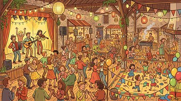 Guinguette en intérieur