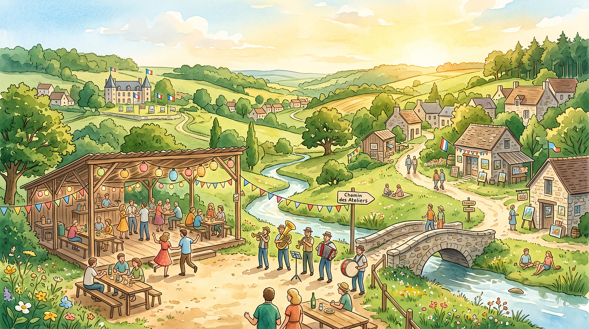 Guinguettes, fanfares et Chemin des Ateliers