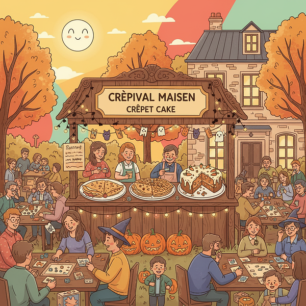 Pause Halloweenesque & Gourmande avec Crêpes, Gaufres et Jeux de Société