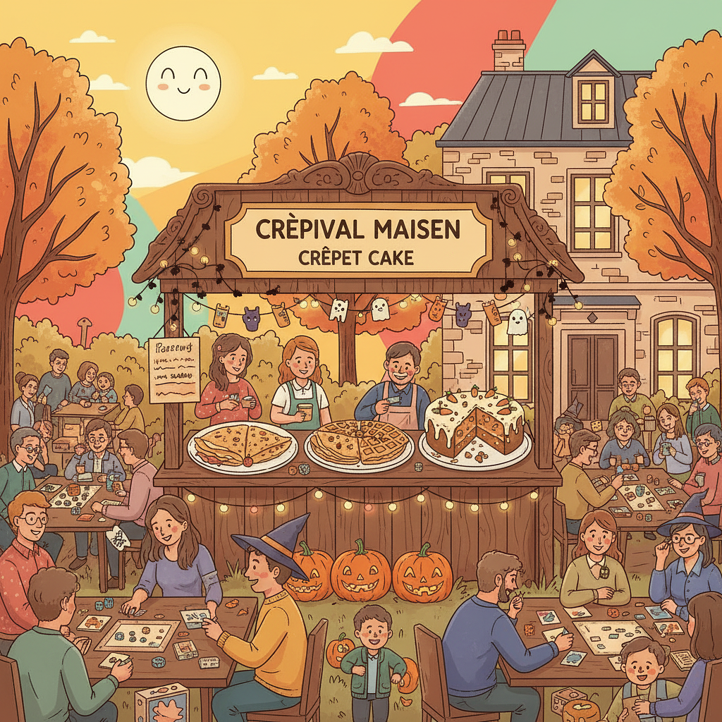 Pause Halloweenesque & Gourmande avec Crêpes, Gaufres et Jeux de Société