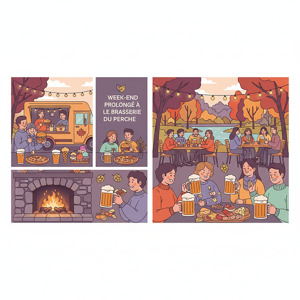 Week-end prolongé à la Brasserie du Perche avec food truck Bisshops