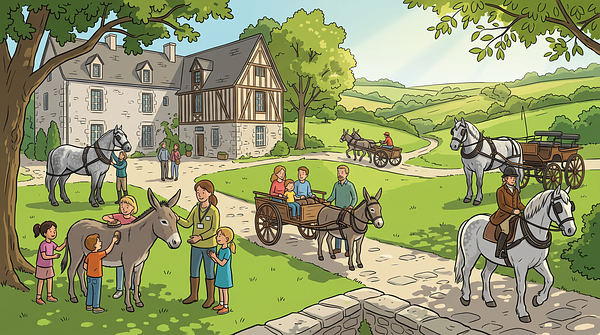 Les ânes et chevaux normands