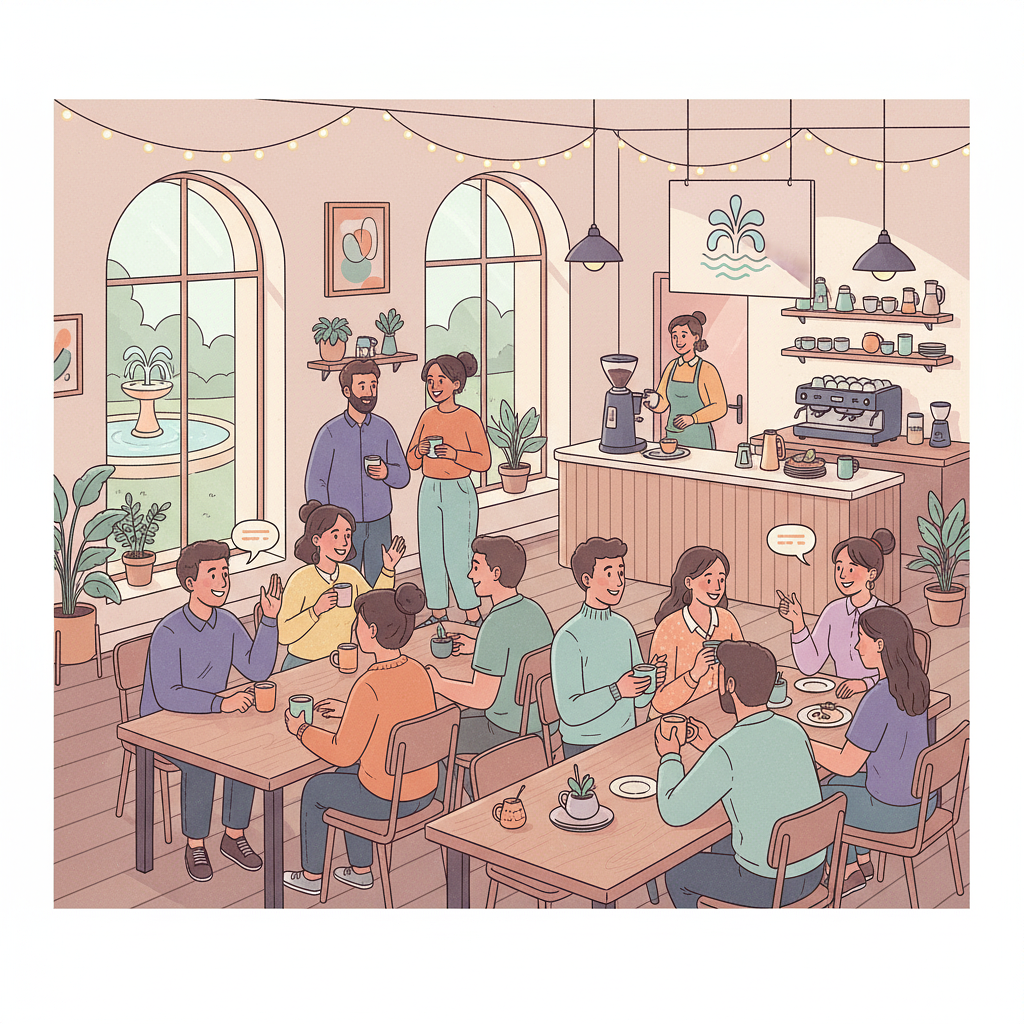 Ouverture du Fontaine Café