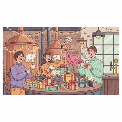 White Elephant Party à la Brasserie du Perche