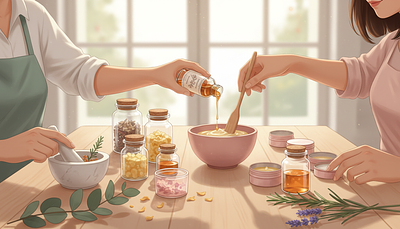 Atelier fabrication "baume d'hiver"