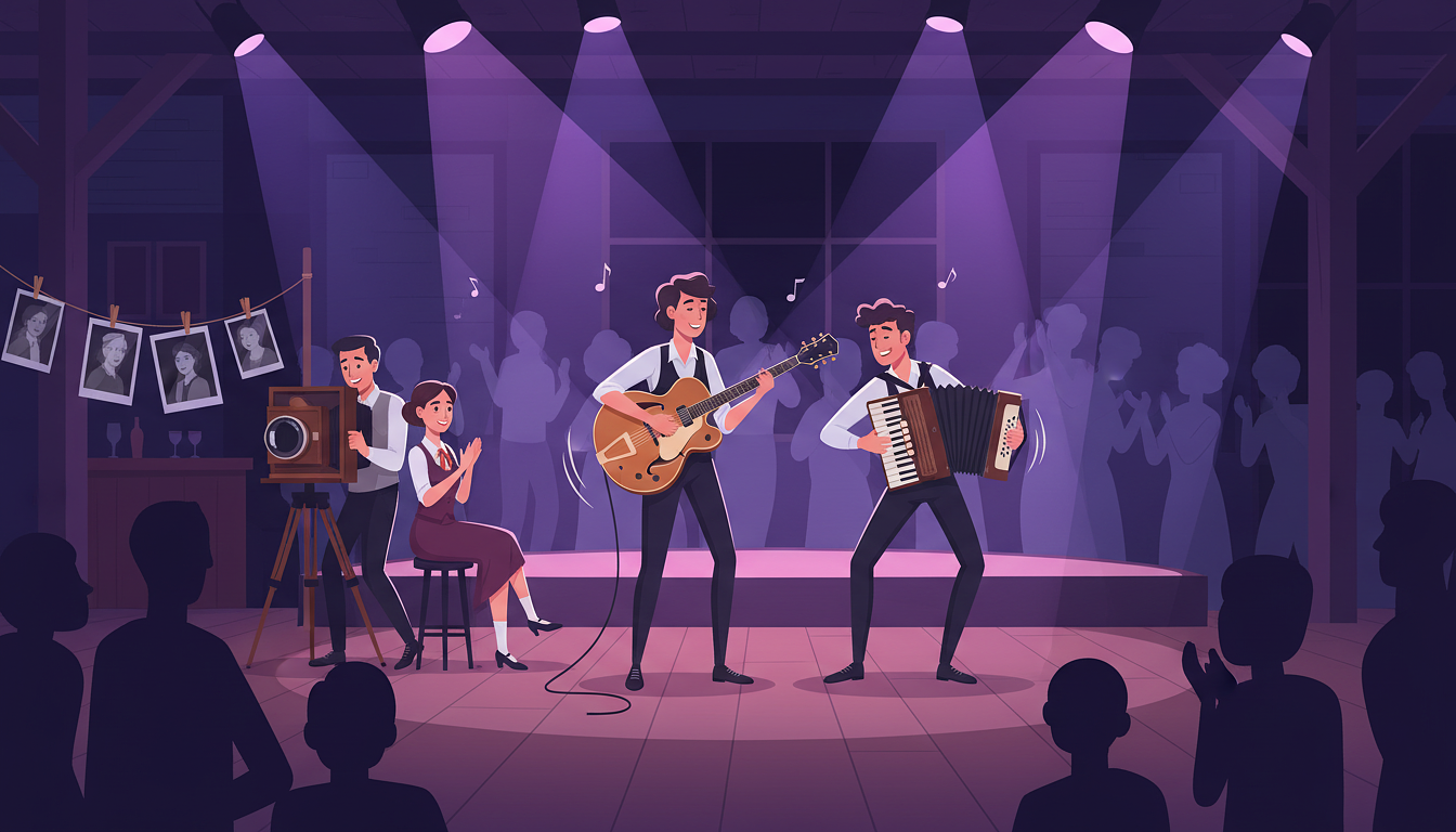 Afghan box + Swing Musette : Atelier de portrait et concert