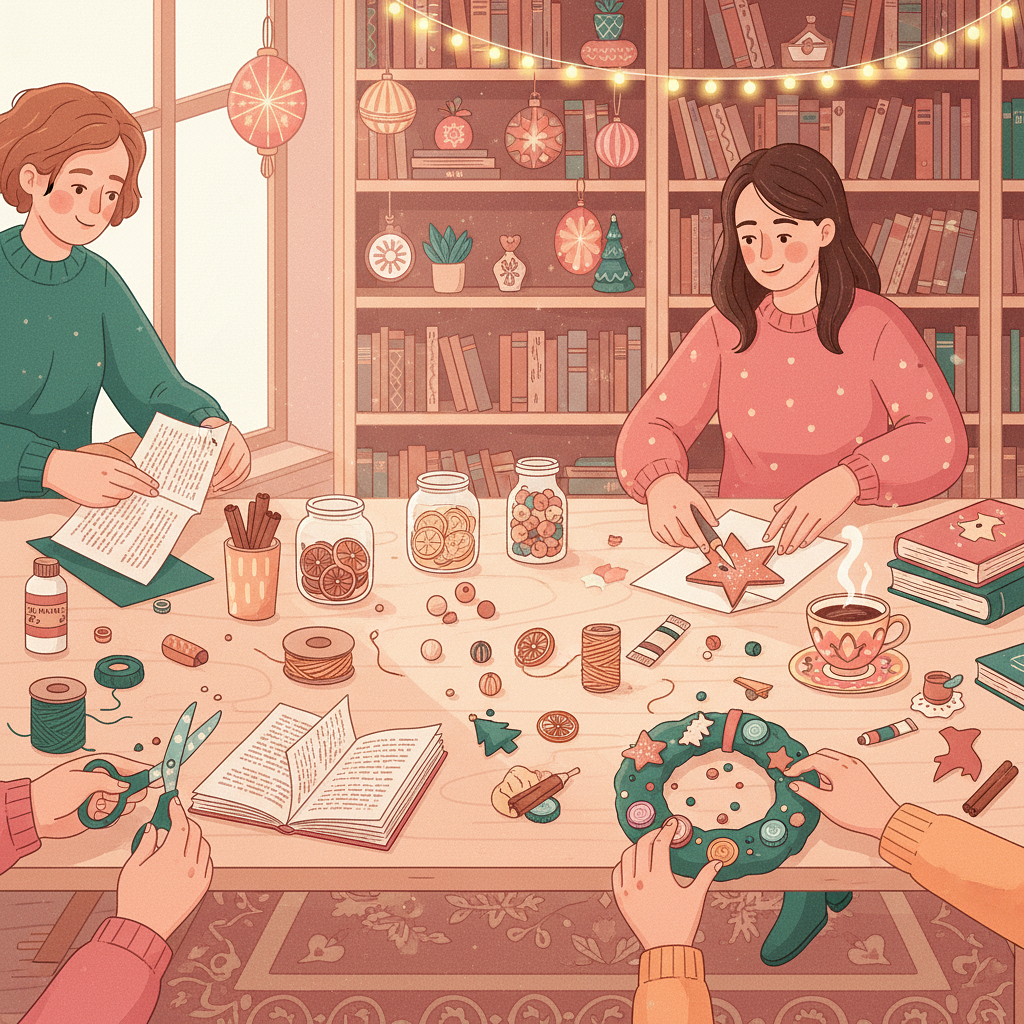 Atelier de fabrication et pose de décorations de Noël