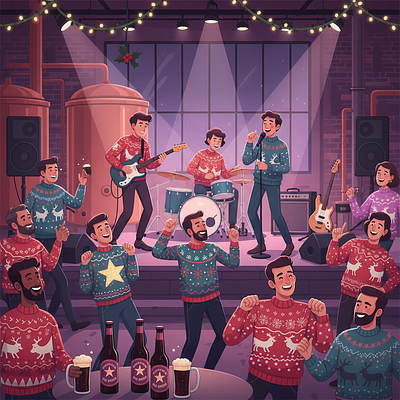 Soirée Concert & Concours de Pull Moche à la Brasserie du Perche