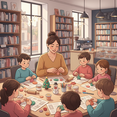 Atelier modelage pour enfants : Création de figurines sur le thème de Noël