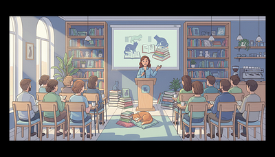 Conférence "Des chats et des bouquins" par Véronique Réaud