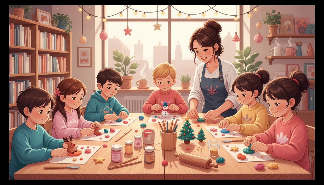 Atelier modelage pour enfants : Fabrication de figurines sur le thème de Noël