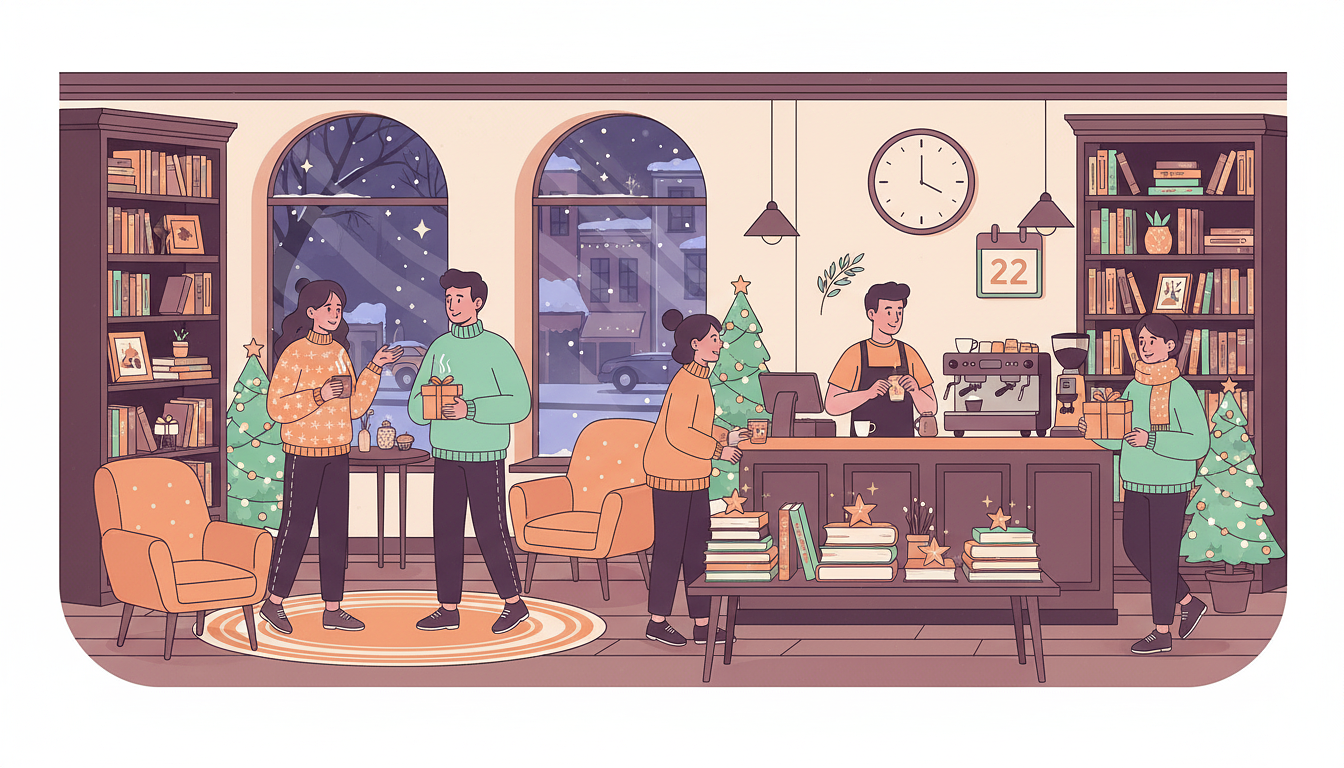 Horaires spéciaux de Noël à la Librairie Le Mille-feuille - Lundi 22 Décembre