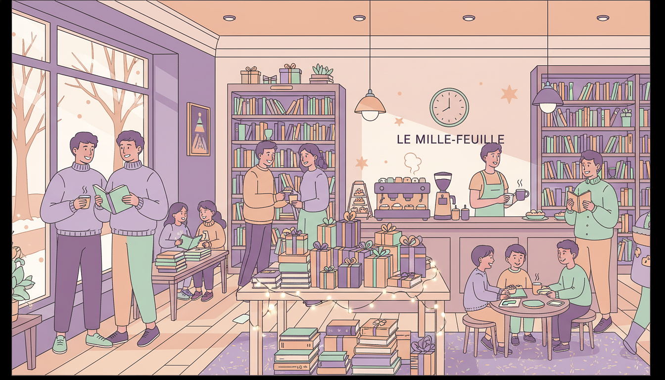 Horaires spéciaux de Noël à la Librairie Le Mille-feuille - Mercredi 17 Décembre (matin)