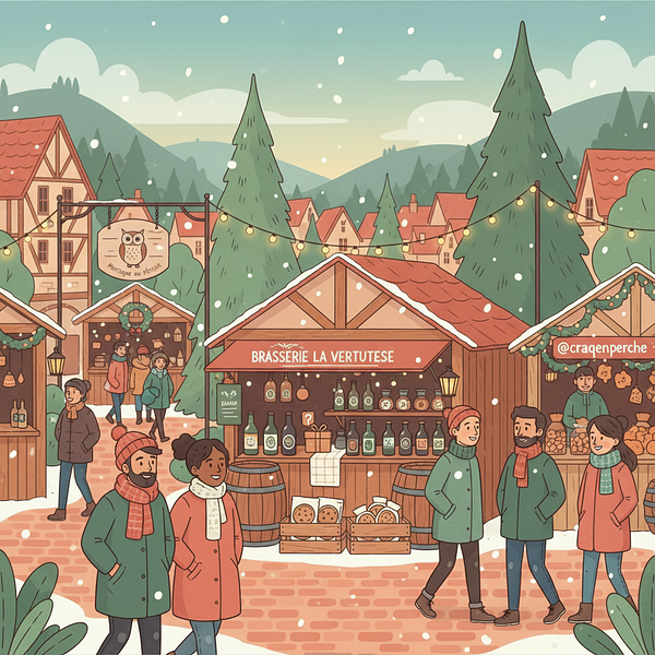 Brasserie La Vertueuse au Marché de Noël de Mortagne au Perche