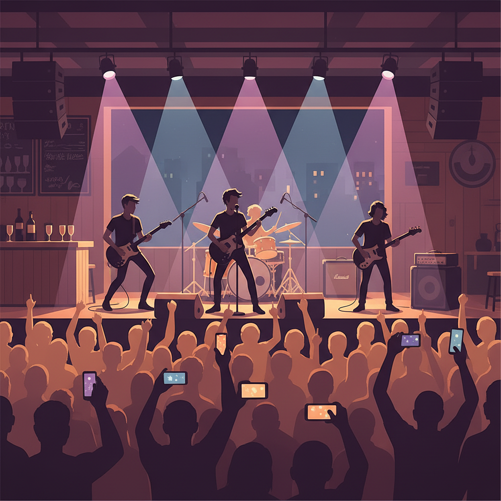 Concert rock par le groupe KODAZIK