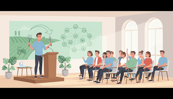 Conférence gesticulée de Mathieu Dalmais : "De la Fourche à la fourchette, non! l'inverse"