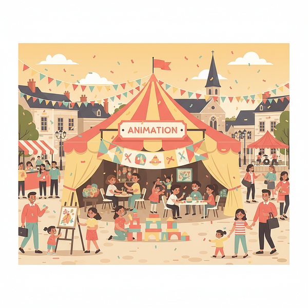 Stand d'animations La Fabrik' à la Fête de la Saint Lubin à Pontgouin