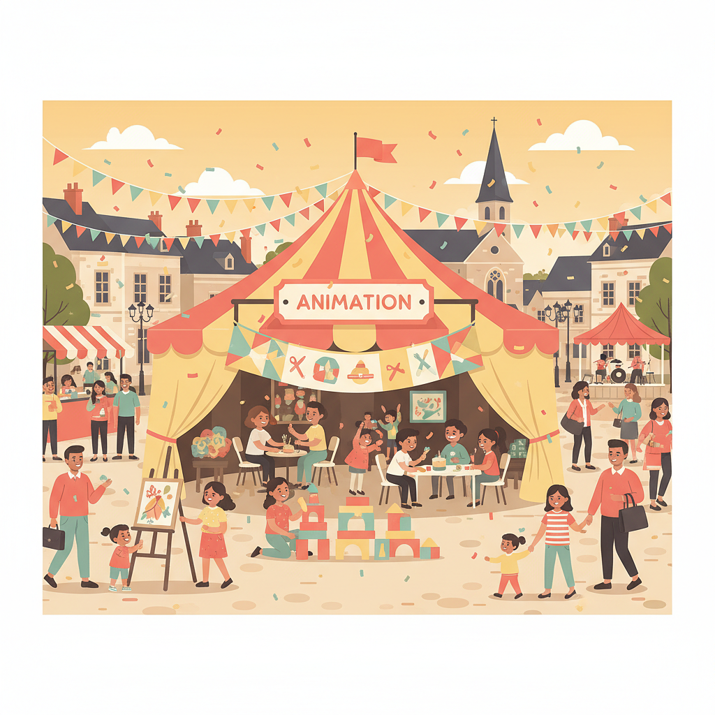 Stand d'animations La Fabrik' à la Fête de la Saint Lubin à Pontgouin