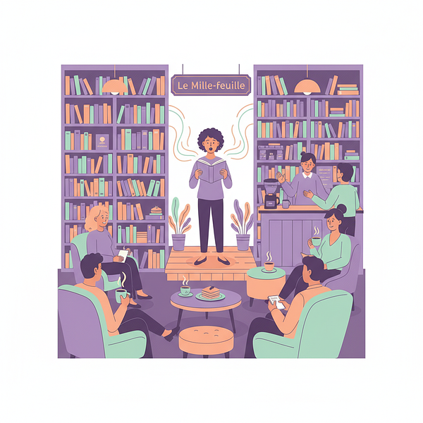 Lecture à voix haute à la Librairie Le Mille-feuille