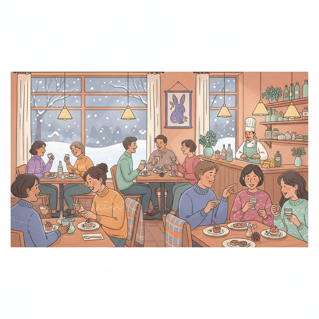 Hiver tranquille aux Lapins Bleus : Carte tapas et horaires réduits