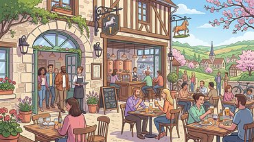 Ouverture de la Brasserie du Perche avec les nouveaux horaires de printemps