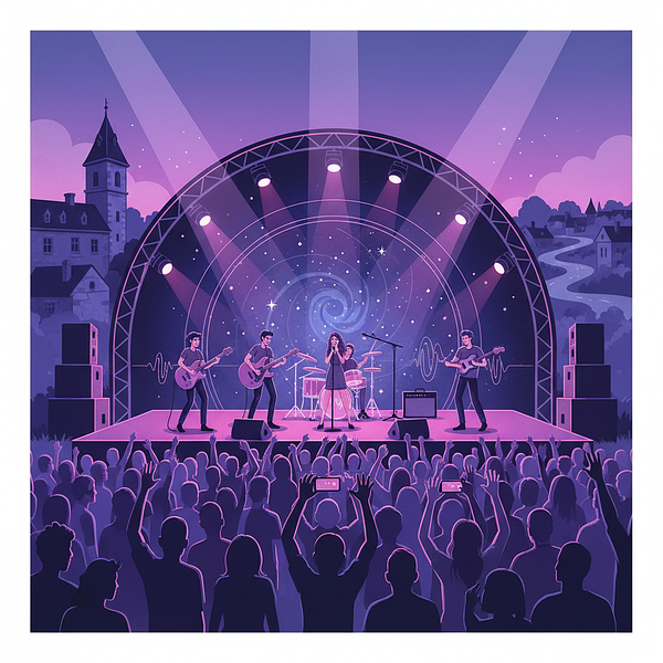 Concert Oméga Violet à L'Escarbille