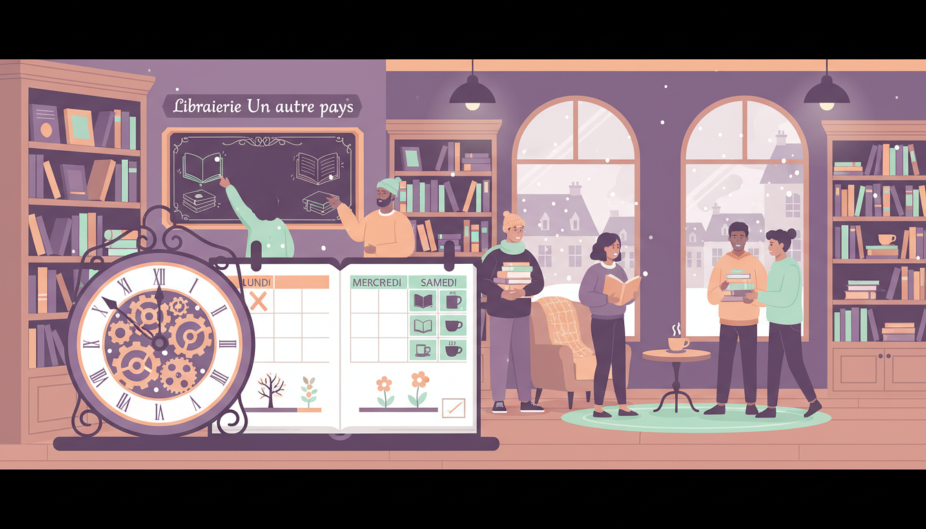 Nouveaux horaires d'hiver de la Librairie Un autre pays