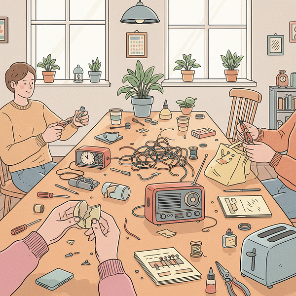 Café Réparation avec La Boîte à Outils au Fontaine Café