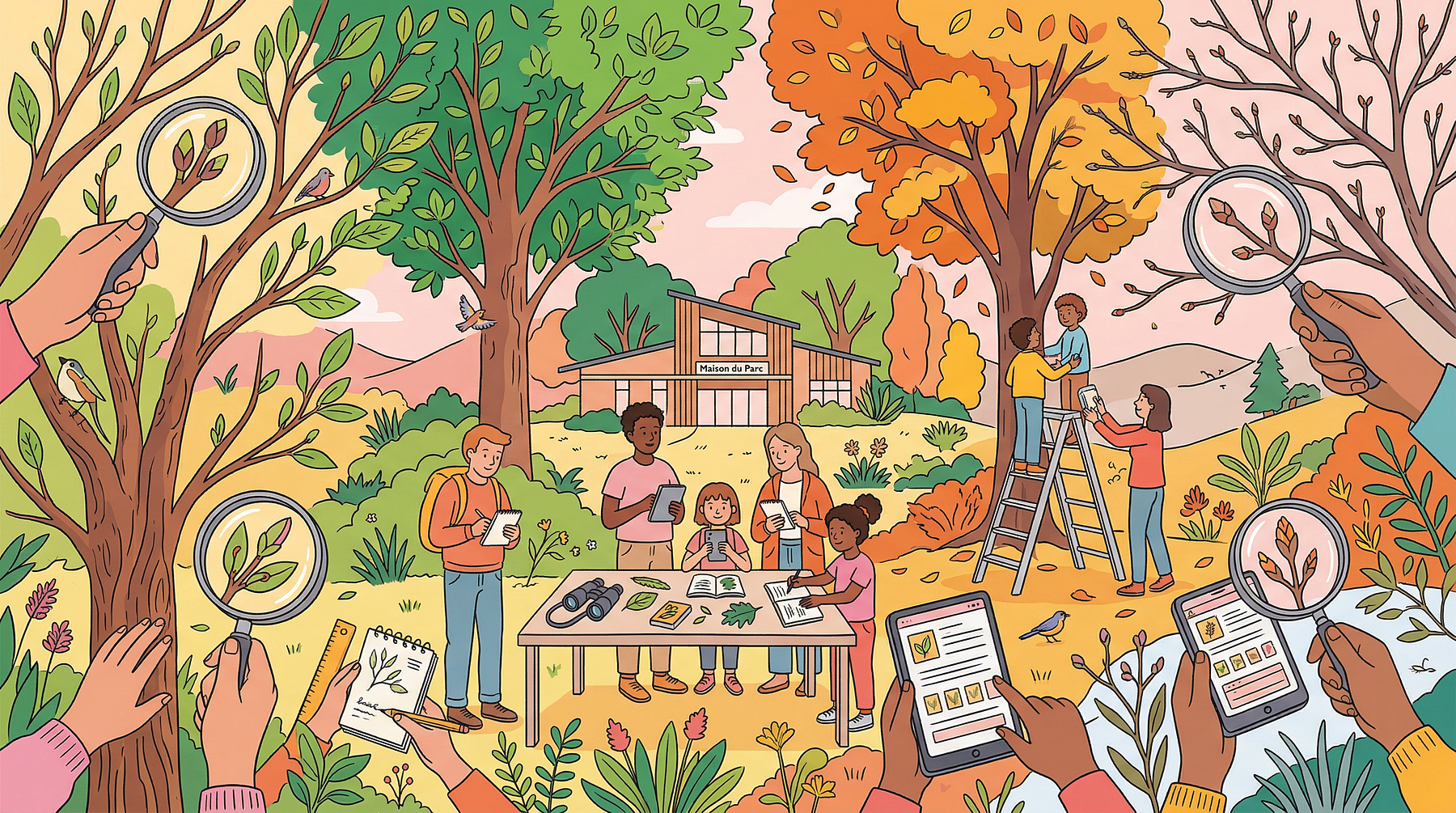 Observer les arbres au rythme des saisons