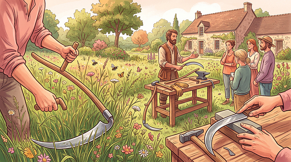 Initiation au fauchage à la faux