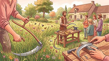 Initiation au fauchage à la faux