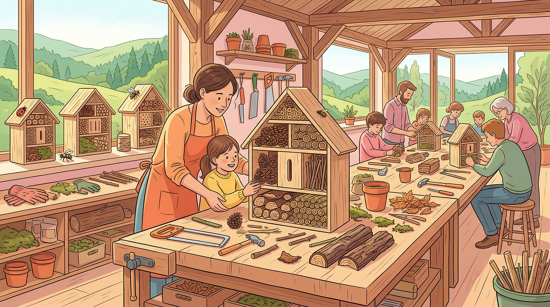 Fabrication d'un refuge à insectes