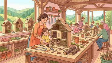 Fabrication d'un refuge à insectes