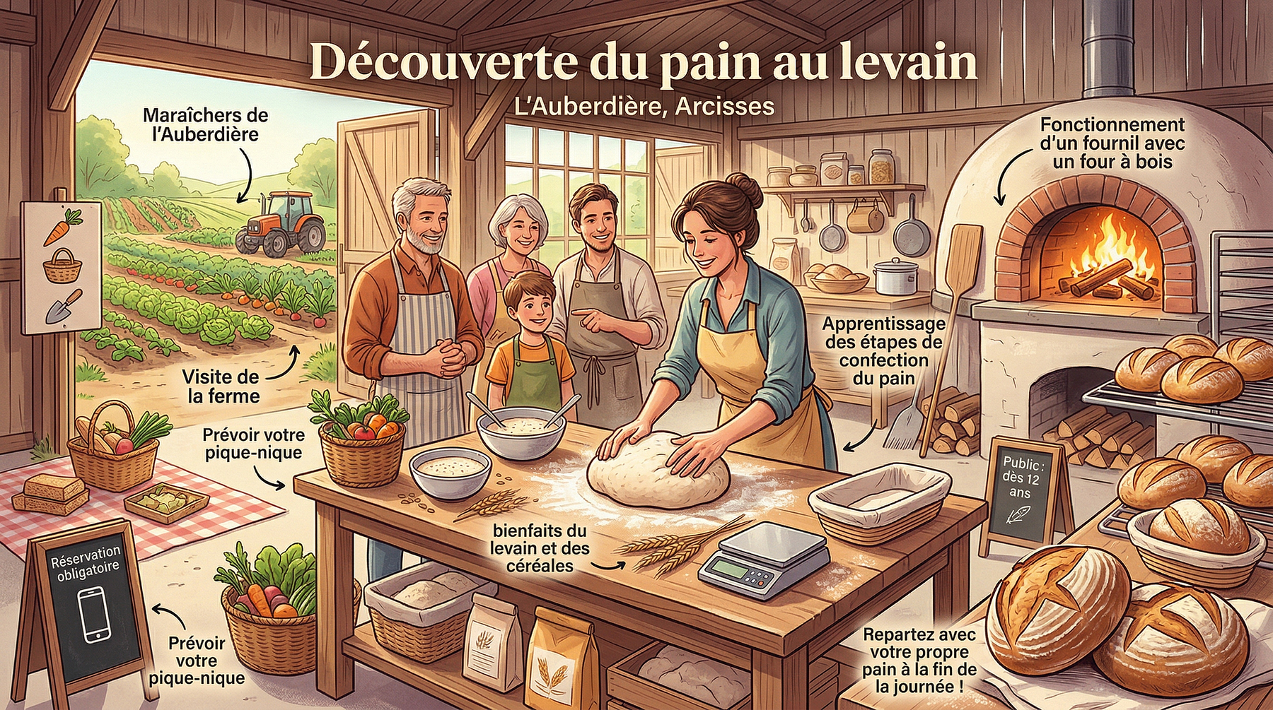 Découverte du pain au levain