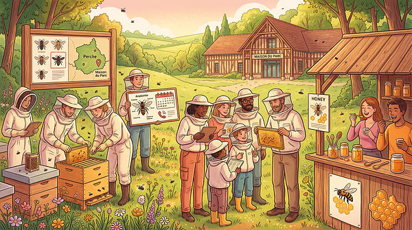 Découverte du conservatoire de l'abeille noire