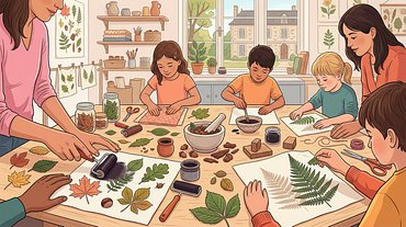 Empreintes végétales en positif et négatif