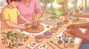 Réalisation d’un herbier d'argile