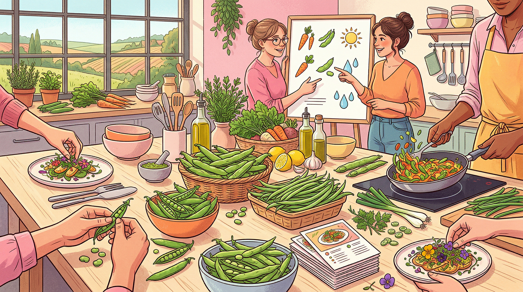 Atelier cuisine : Les légumes à cosses