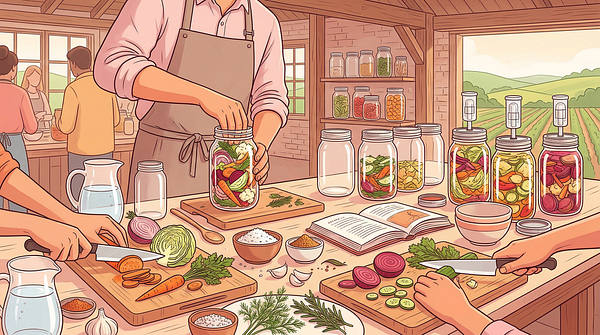 Atelier lactofermentation : Légumes lactofermentés