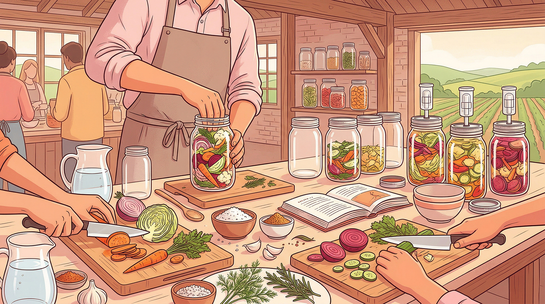 Atelier lactofermentation : Légumes lactofermentés