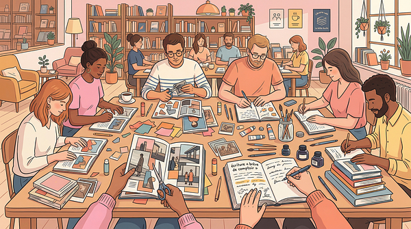 Collage et écriture adultes