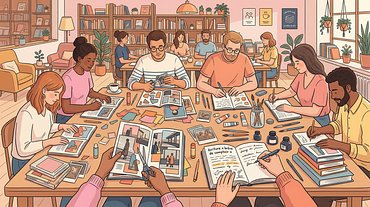 Collage et écriture adultes