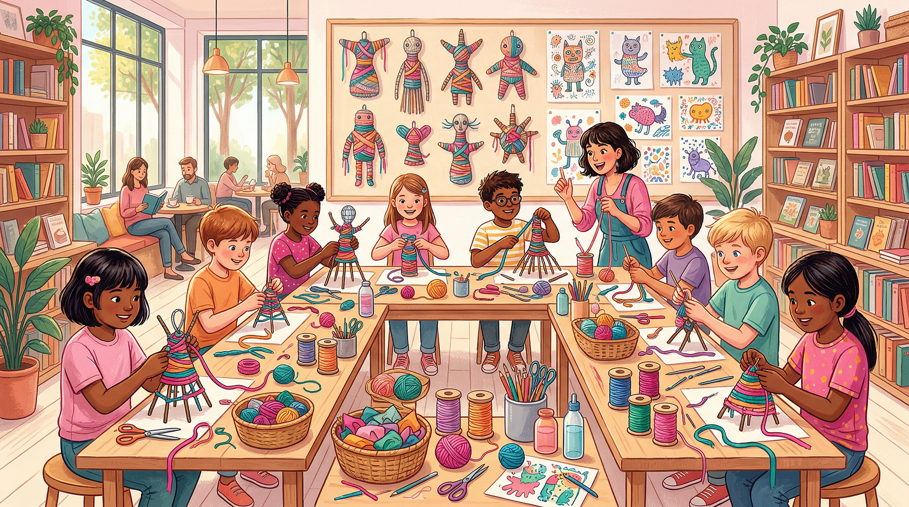 Atelier sculpture textile pour enfants