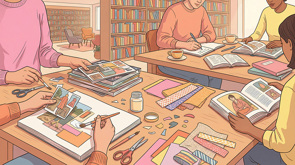 Atelier collage et écriture adultes