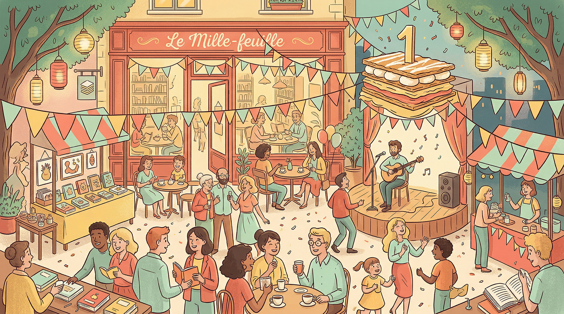 Premier anniversaire du Mille-feuille