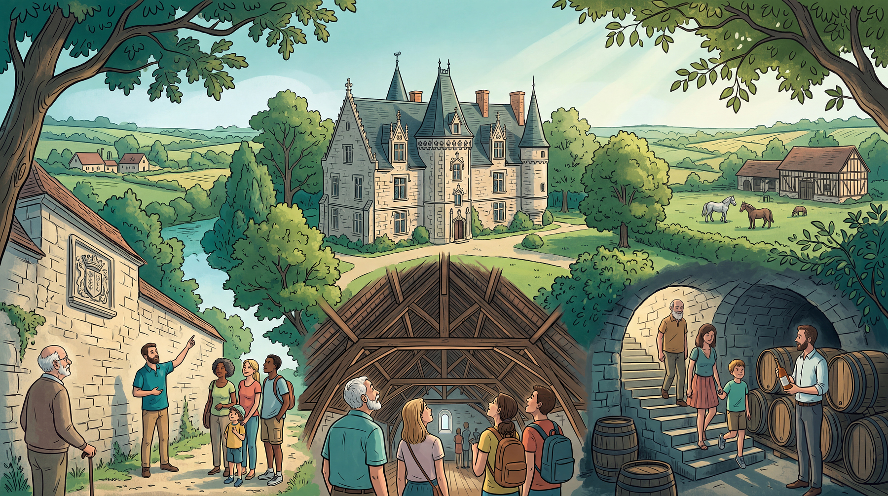 Visites guidées thématiques du manoir de Courboyer