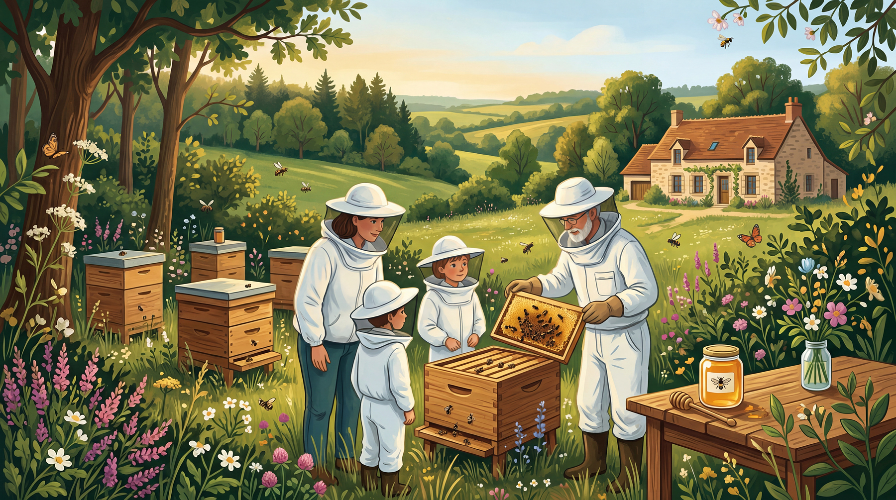 Découverte du conservatoire de l'abeille noire